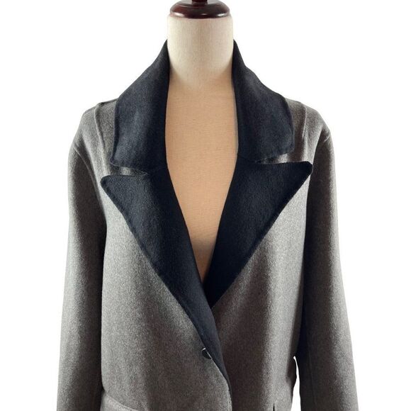 Universal Standard Kiran Doubleface Label Wool Coat Gray Size 14/16 (Small) - Picture 4 of 15
